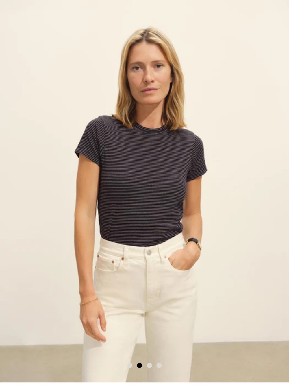 Buck Mason Seaport Stripe Slim Crew T-shirt